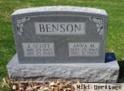 Anna M Fitzsimmons Benson