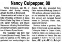 Nancy Baker Culpepper