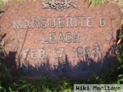 Marguerite B Leach