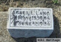 Agnes E. Lang