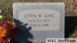 Letha W. Long