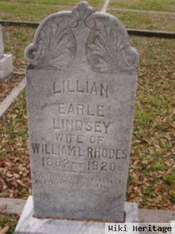 Lillian Earle Lindsey Rhodes