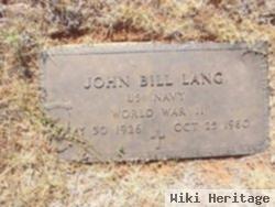 John William "bill" Lang