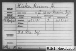 Pvt Hiram H. Ricker