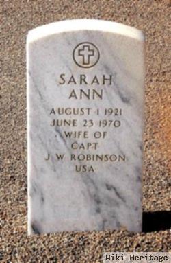 Sarah Ann Robinson