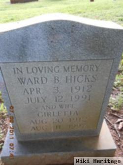 Ward B Hicks