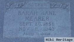 Mrs Sarah Jane Harris Meares