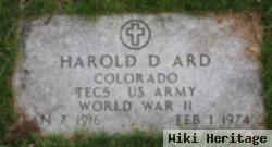 Harold D Ard