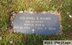 Colonel E Hahn