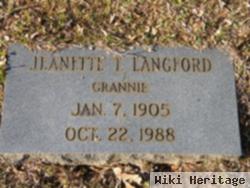 Jeanette T. Langford