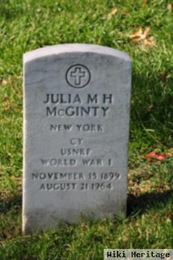 Julia M H Mcginty