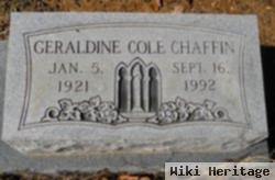 Martha Geraldine "jerry" Cole Chaffin