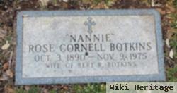 Rose Lorraine "nannie" Cornell Botkins