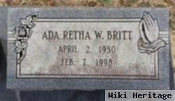 Ada Retha Walters Britt