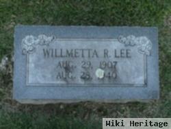 Willmetta R. Pitchford Lee