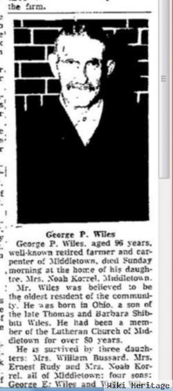 George Peter Wiles