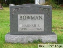 Hannah E Bowman