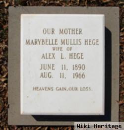 Martha Marybelle Mullis Hege