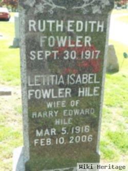 Letitia Isabel Fowler Hile