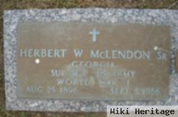 Herbert W Mclendon, Sr