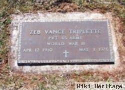 Zeb Vance Triplette