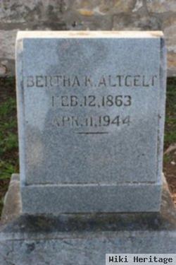 Bertha K Kalteyer Altgelt