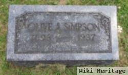 Olive A. Cloninger Simpson