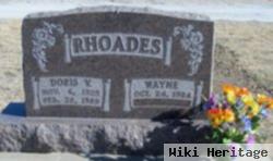 Wayne E Rhoades