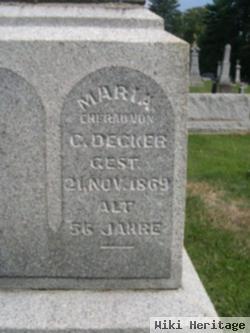 Maria "mary" Buehning Decker