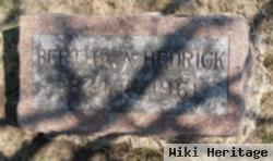 Bertha A. Hedrick