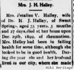 Estaline Virginia "esther" Deal Halley