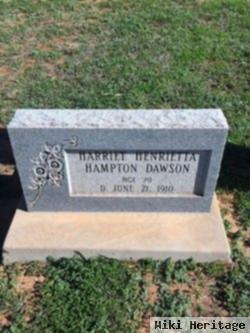 Harriet Henrietta Hampton Dawson