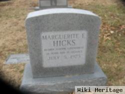 Marguerite Elizabeth Hicks