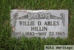 Willie D. Ables Hillin