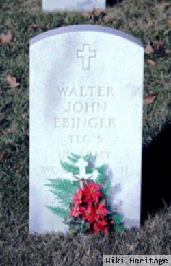 Walter John Ebinger