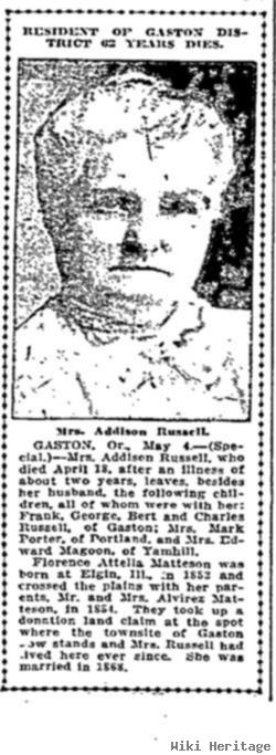 Florence Adella Matteson Russell