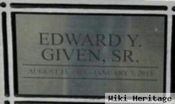 Edward Y Given, Sr