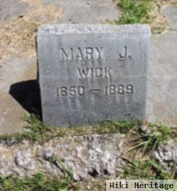 Mary Jane Cantril Wick