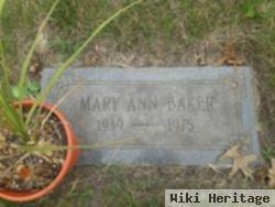 Mary Ann Baker