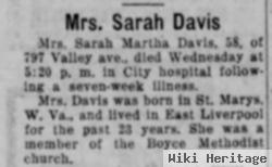 Sarah Martha Sparks Davis