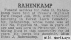 John Henry Rahenkamp