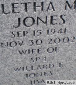 Letha M Jones