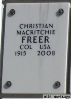 Christian M Freer