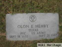 Pvt Olon E. Hemby