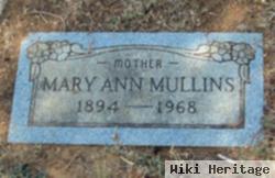 Mary Ann "annie" Lindsey Mullins