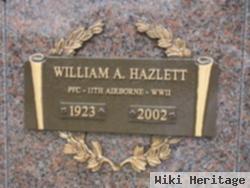 William A Hazlett