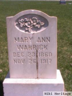 Mary Ann Taylor Warrick