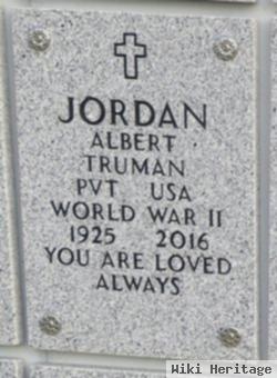 Pvt Albert Truman Jordan