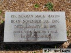 Rev Norman Mack Martin