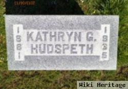 Kathryn Gertrude "katie" Gaultney Hudspeth